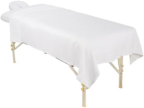 ForPro Premium Microfiber 3-Piece Massage Sheet Set, White