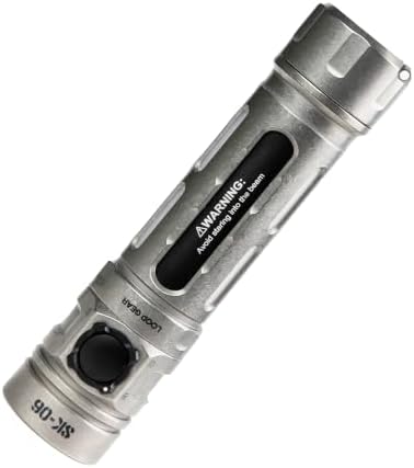 SK06 2400LM EDC High Lumens Flashlight with UV & Cyan Beam