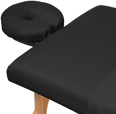 Saloniture 3-Piece Microfiber Massage Table Sheet Set - Premium Facial Bed Cover