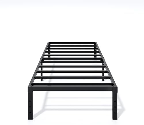 Metal Bed Frame Twin Size 14 Inch Platform Bed with Underbed Storage