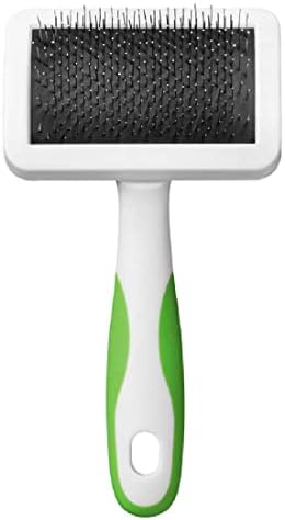 Andis 65710 Self-Cleaning Animal Slicker Brushes with Curved Stainless-Steel Bristles for