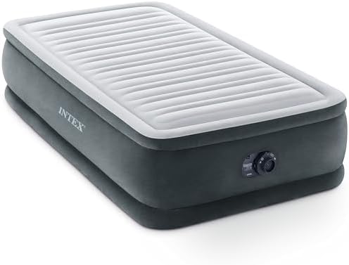 Intex Dura-Beam Deluxe 18" Twin Size Air Mattress with Built-in Pump