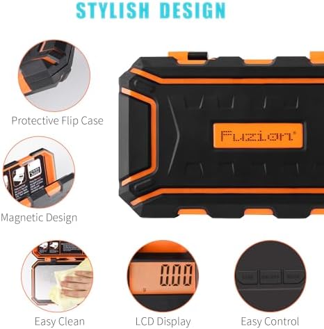 Fuzion Digital Pocket Scale, 500g x 0.01g Gram Scale, High Precision