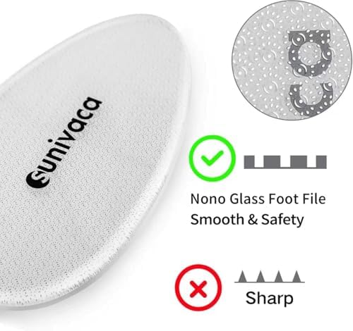 Glass Foot File Callus Remover for Feet, Heel Scraper, Pumice Stone