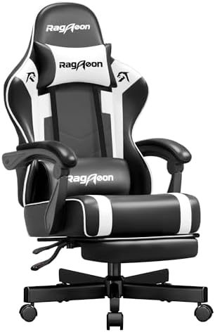 Gaming Chair for Adults, Upgraded Ergonomic Gamer Chair, Arctic Black