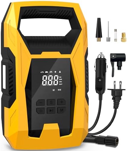 CARSUN AC/DC Tire Inflator Portable Air Compressor
