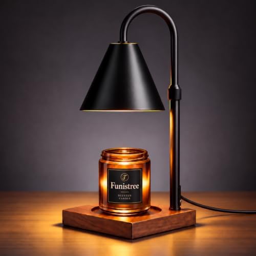 Modern Candle Warmer Lamp with Timer, Dimmable Bowl Candleholders