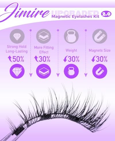 Cat Eye Magnetic Eyelashes Natural Look Wispy Magentic Lashes Reusable