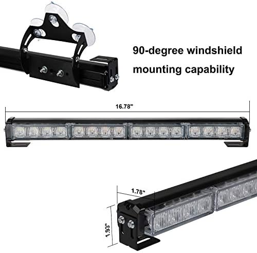 ASPL 2x 16.8 inch Strobe Light Bar 32LED Dash Lights