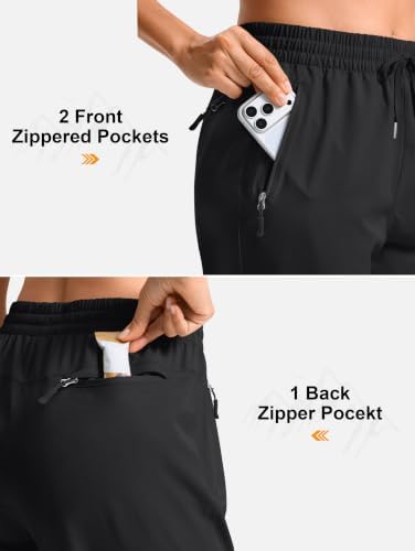 Pudolla Women's Lightweight Hiking Pants Quick-Dry Breathable Outdoor Travel Sweatpants