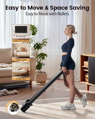 Walking Pad Treadmill for Home - Under Desk Treadmills Portable Mini Compact Walk Pads
