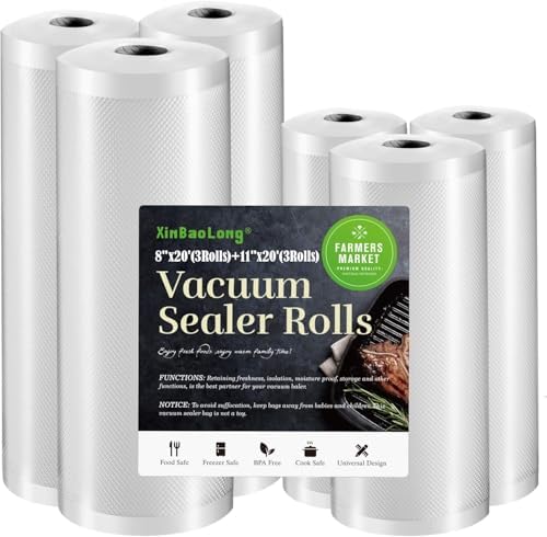 Vacuum Sealer Bags For Food 6 Pack, Kitchen Essentials, Sandwich Bags