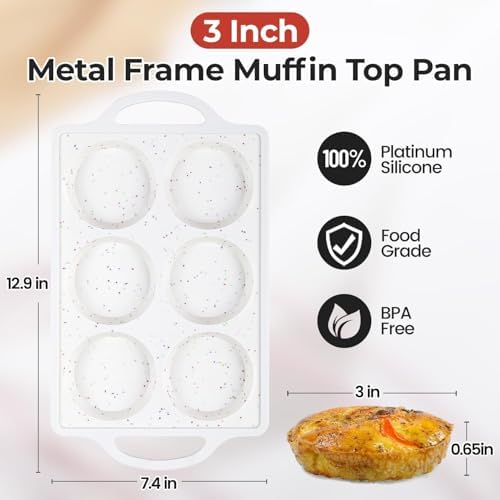 CAKETIME Muffin Top Pan Non Stick
