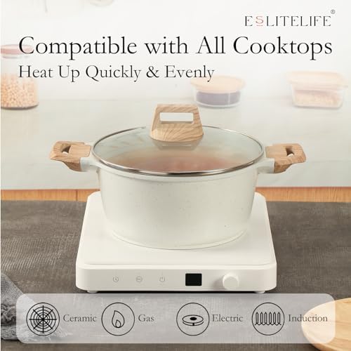 ESLITE LIFE Nonstick Stock Pot with Lid