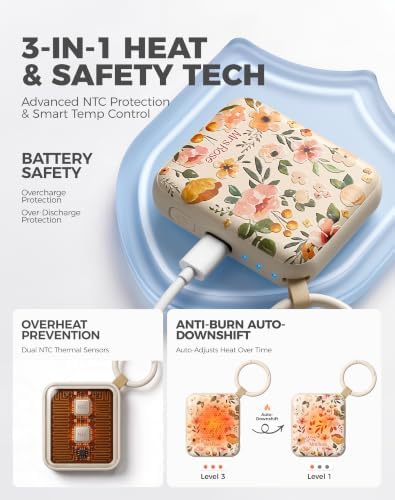 Ultra Slim Rechargeable Hand Warmers with Smart Temp Control