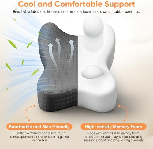 Knee Pillow for Side Sleepers, Leg Pillow for Side Sleeping, Sciatica Pain Relief