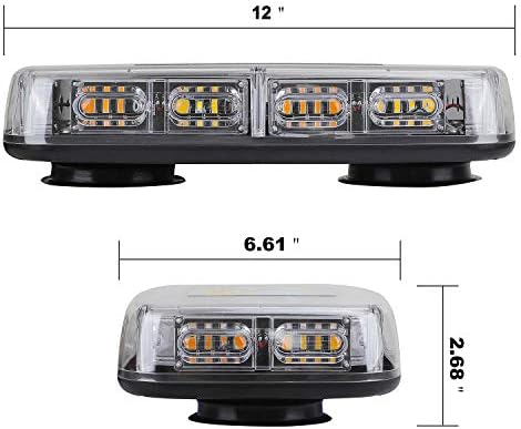 ASPL 48LED Roof Top Strobe Lights with Magnetic Base