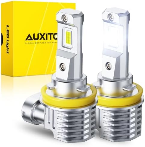 AUXITO H11 LED Bulb 6500K White 84,000LM Mini Size Plug and Play,2PCS