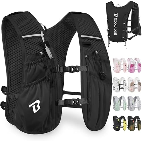 Running Vest for Women Men, 5L/6L Lightweight Hydration Backpack Running Pack for