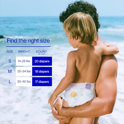 Coterie Baby Swim Diapers, Size Medium (20-34 lbs), 2-Pack