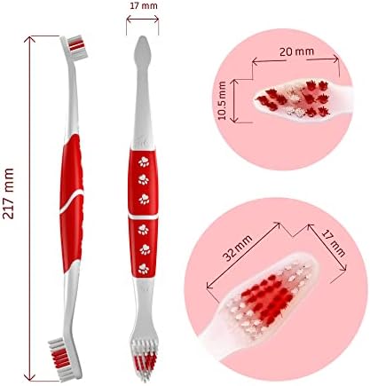 Pet Toothbrush for Dogs, Cats with Soft Bristles - Easy Teeth Cleaning & Dental Care