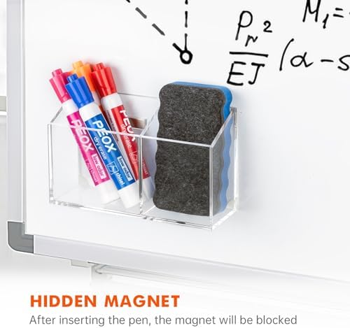 Magnetic Dry Erase Marker Holder for Whiteboard & Refrigerator
