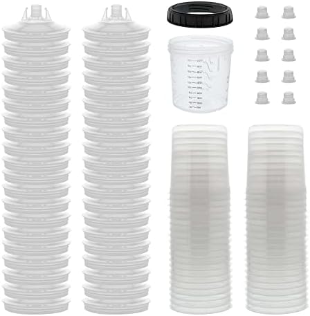 Master Paint System MPS Disposable Paint Spray Gun Cup Liners & Lid System