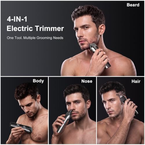 YGZ Beard Trimmer for Men, Electric Razor Hair Clippers for Men, Gifts