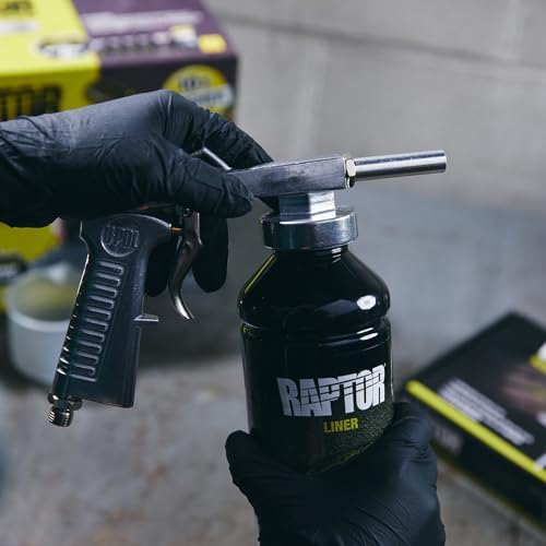 U-POL Raptor Black Urethane Spray-On Truck Bed Liner Kit, 4 Quarts