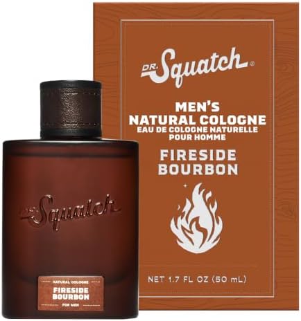 Dr. Squatch Natural Cologne for Men, Fireside Bourbon Men's Cologne (1.7oz)