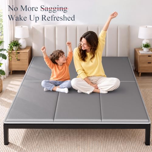 LAVEVE Heavy Duty Bunkie Board Queen Size 60'' x 80'', Anti-Slip Bed Slat