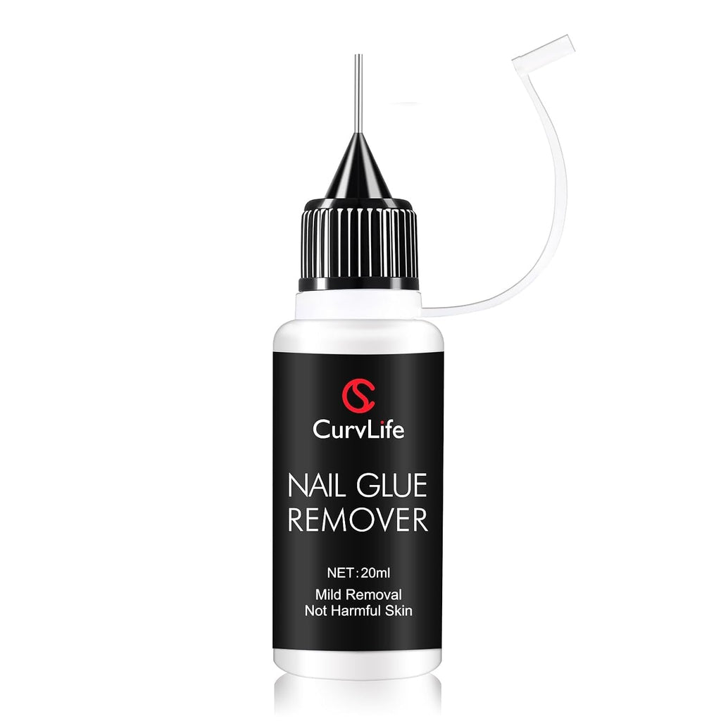 Curvlife 20ml Pinpoint Nail Glue Remover for Press