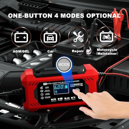 Battery Charger 6-Amp 12V Automatic Smart Battery Trickle Charger