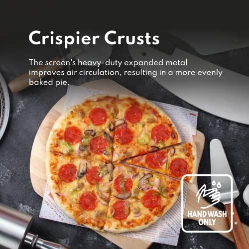 New Star Foodservice Aluminum Pizza Baking Screen, 16 Inch