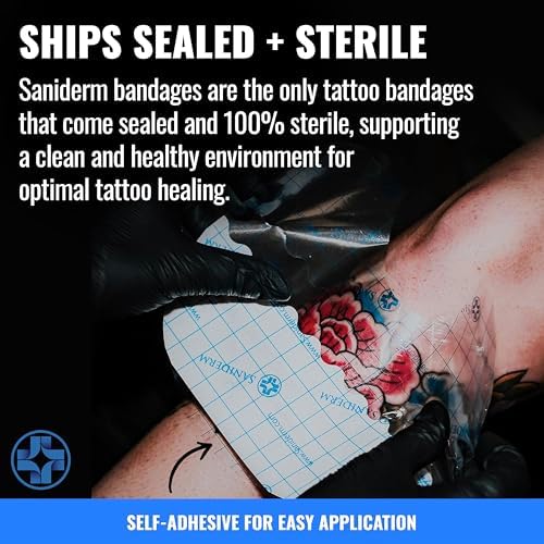 Saniderm - Tattoo Aftercare Bandage Personal Pack - 10.2 in x 2 yd