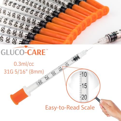 0.3 ml/cc Syringes 31G x 5/16" (8mm), Orange Cap,100 pcs/bx