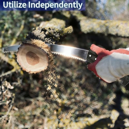 26FT Reach Pole Saws for Tree Trimming with 5-20FT Telescoping Extension Pole