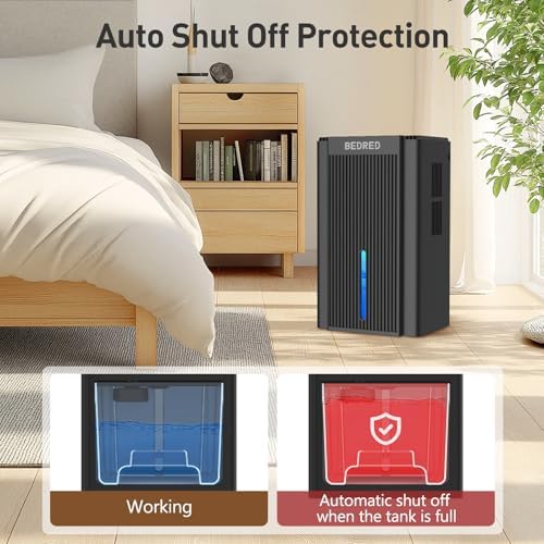 BEDRED Dehumidifier, 95Oz Dehumidifier for Home 1000 Sq.Ft