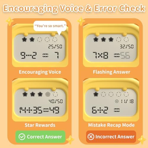 alilo Math Games for Kids Ages 5-12, Portable Math Toys for Travel
