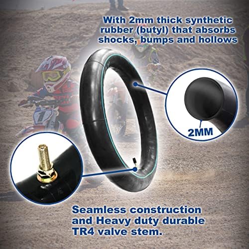 3.00-12 (80/100-12) 12" Heavy Duty Inner Tube - 2mm