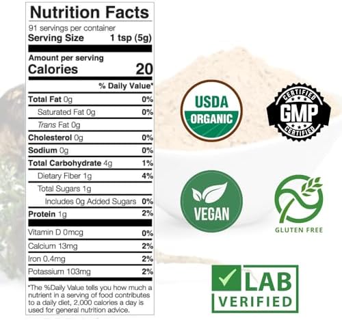 MNO Organic Raw Black Maca Root Powder, Peruvian, Energy & Endurance, 16oz