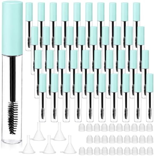 Maitys 40 Pcs 10 ml Empty Mascara Tubes with Eyelash Wand, Green