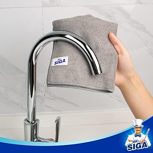 MR.SIGA Microfiber Cleaning Cloths, Streak Free Microfiber Towels, 12 Pack