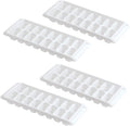 Easy Release White Ice Cube Tray, 16 Cube Trays