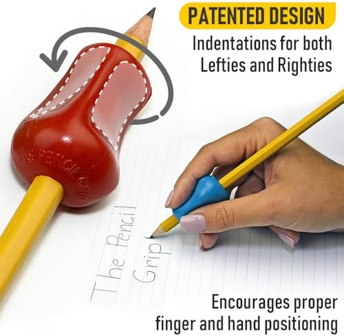 The Pencil Grip Original Pencil Grippers 6 Pcs, Improves Kids Handwriting