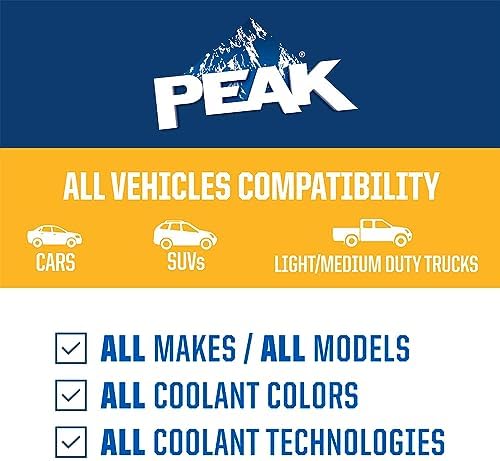 PEAK Global Lifetime Concentrate Antifreeze and Coolant for All Vehicles, 1 Gal.