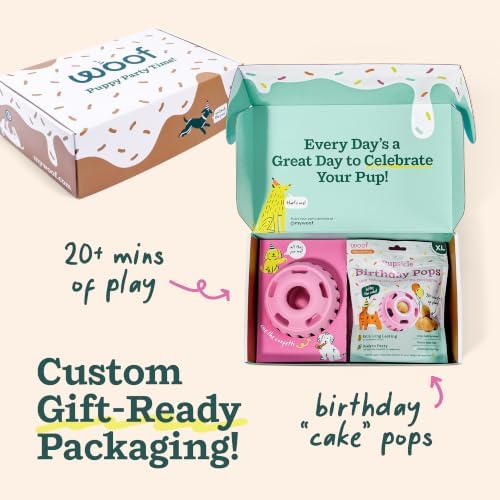 WOOF Pupsicle Party Pack - Large Blue Pupsicle + Large Birthday Pops Bundle