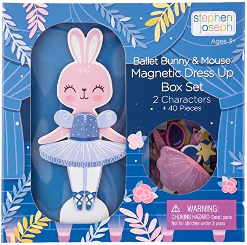 Stephen Joseph Magnetic Dress UP Doll Bunny and Mouse