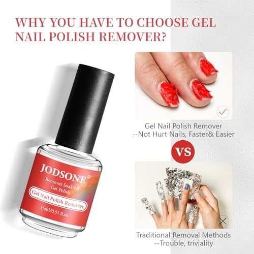 JODSONE 15ML Gel Nail Polish Remover No Need Soaking or Wrapping Gel Remover for Nails