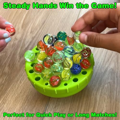 Funwares WobbleBall Marble Balance Game, 50 Marbles Included, 1-4 Players